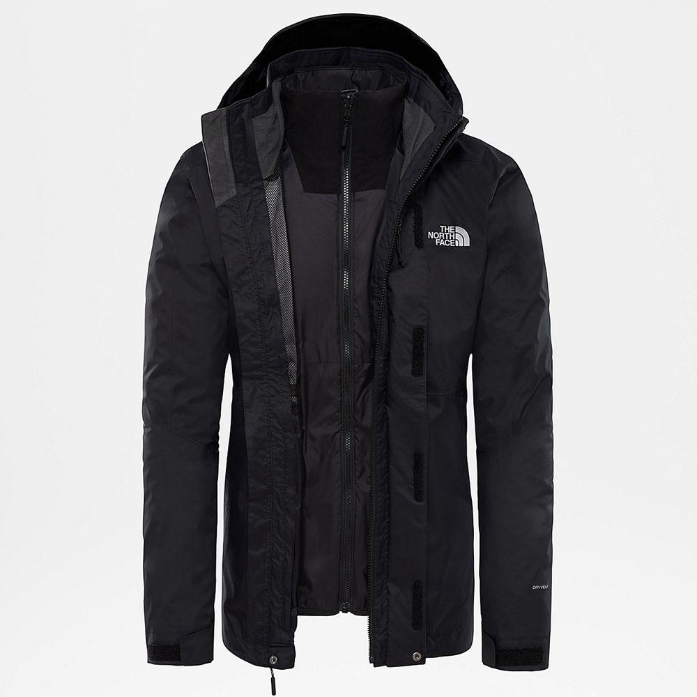 The North Face Kabru Zip-In Triclimate® Ανδρικα Σακάκι - Μαυρα (DAUR90581)